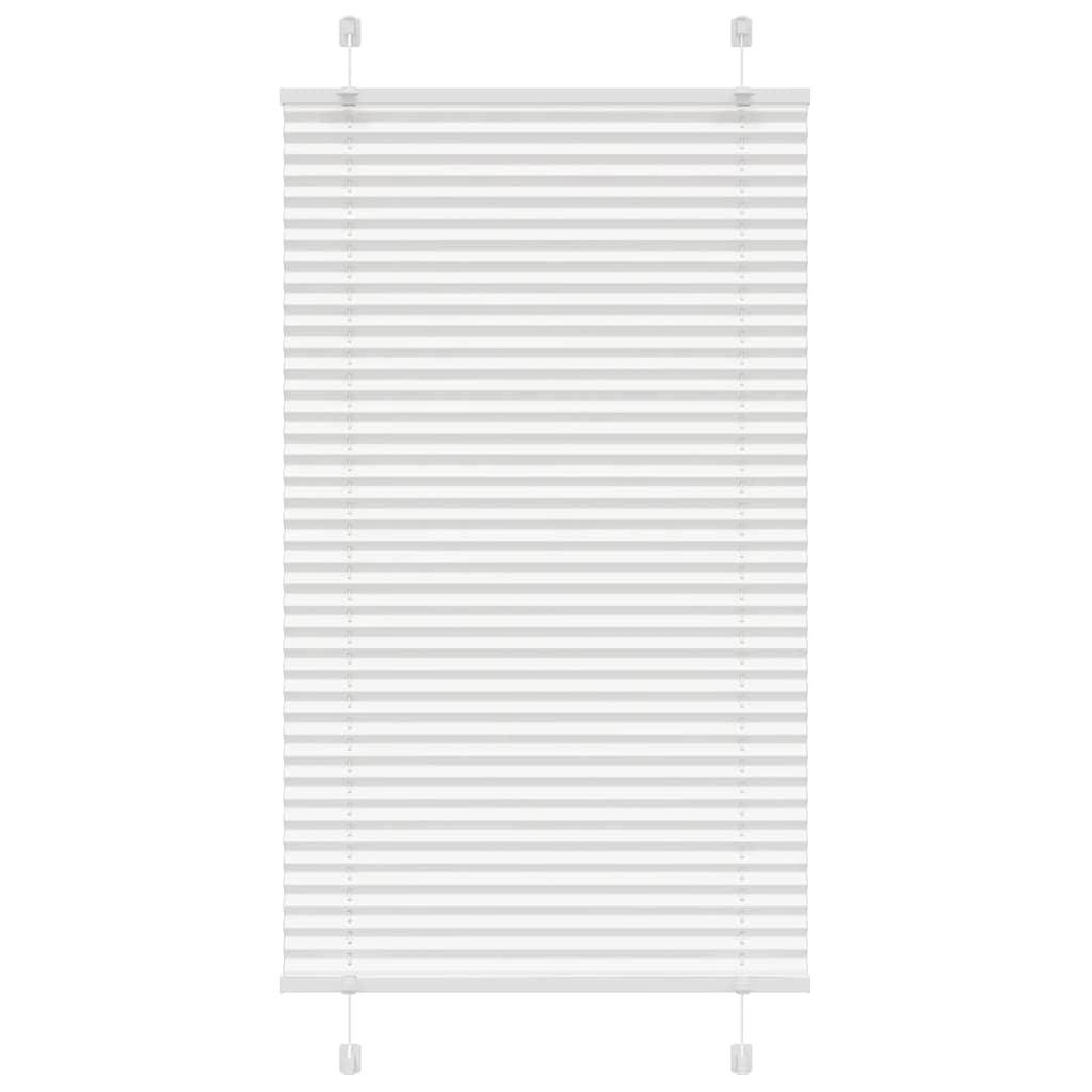 vidaXL Plissee Weiß 80x100 cm Stoffbreite 79,4 cm Polyester