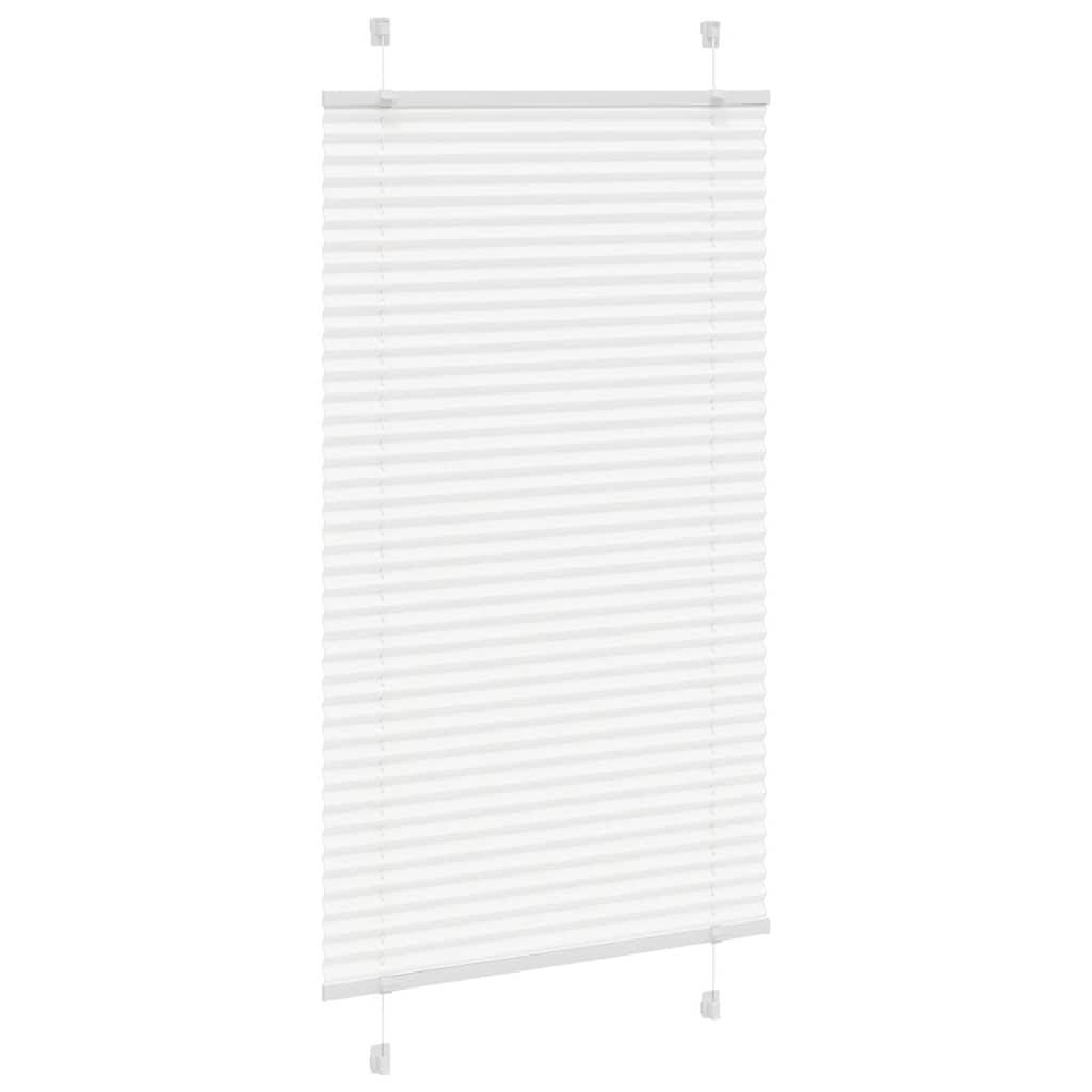 vidaXL Plissee Weiß 75x100 cm Stoffbreite 74,4 cm Polyester