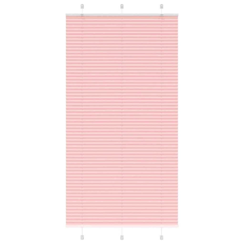 vidaXL Plissee Rosa 105x200 cm Stoffbreite 104,4 cm Polyester