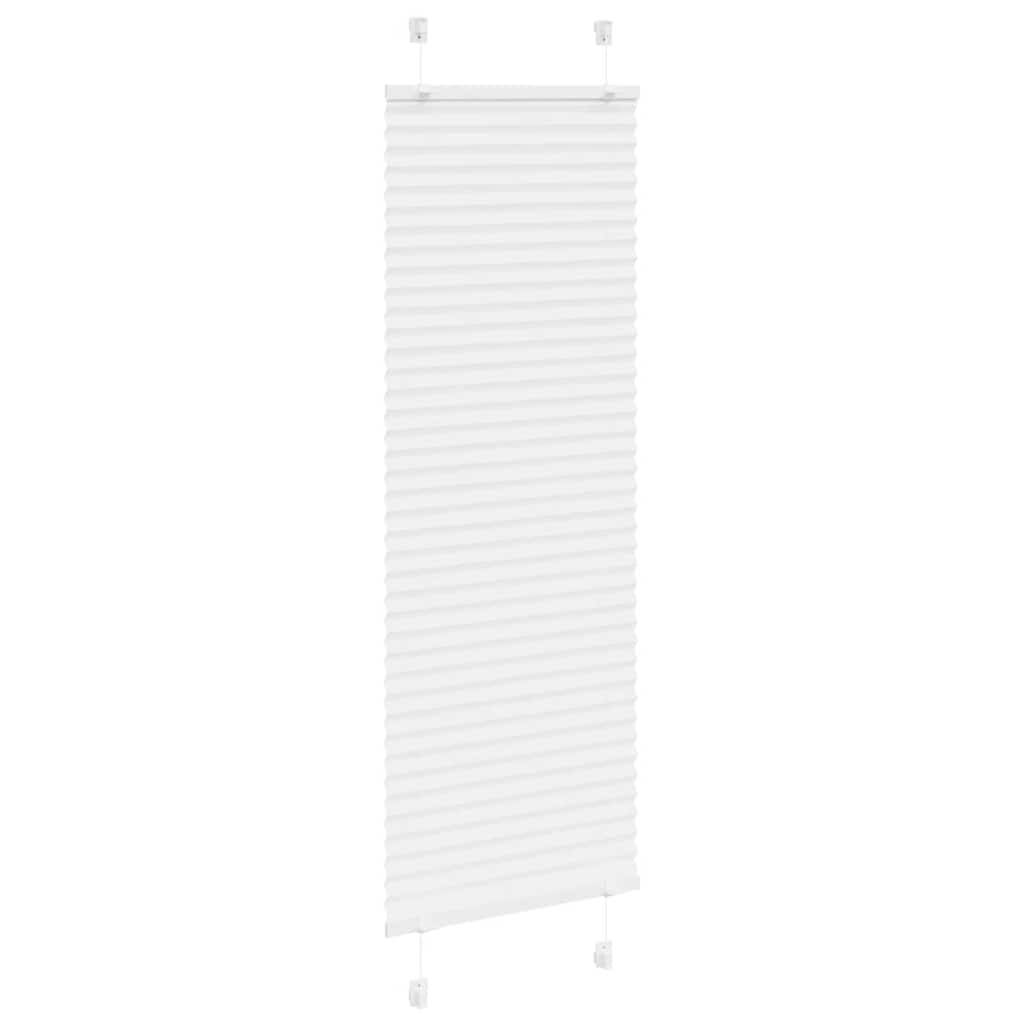 vidaXL Plissee Weiß 40x150 cm Stoffbreite 39,4 cm Polyester