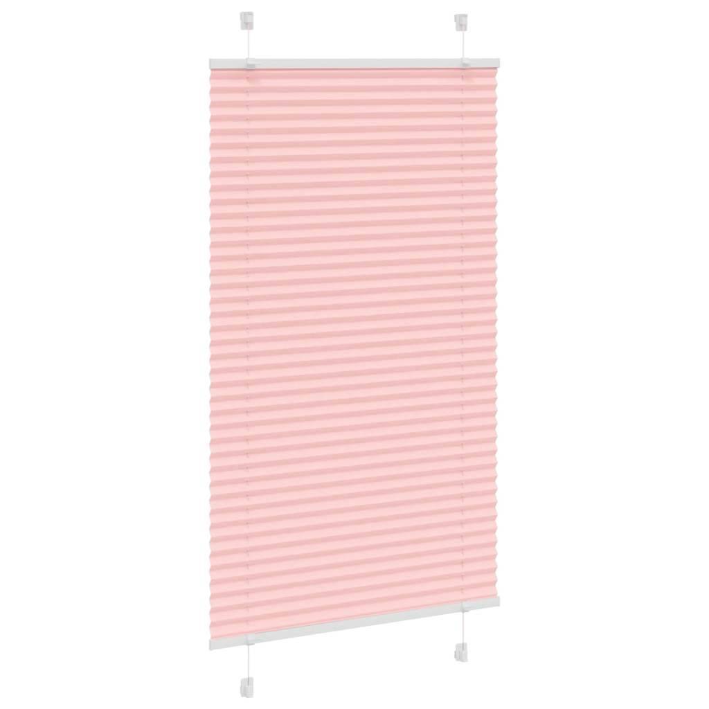 vidaXL Plissee Rosa 75x150 cm Stoffbreite 74,4 cm Polyester