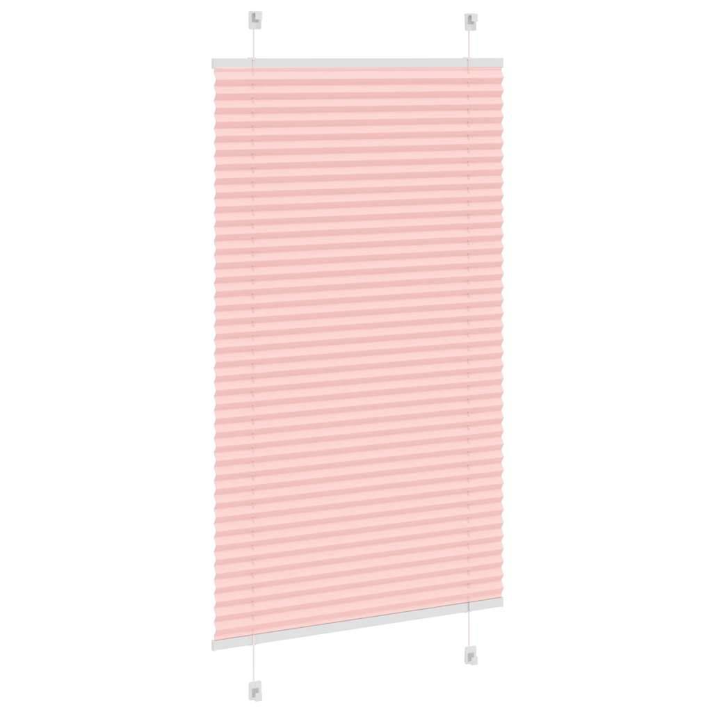 vidaXL Plissee Rosa 75x150 cm Stoffbreite 74,4 cm Polyester