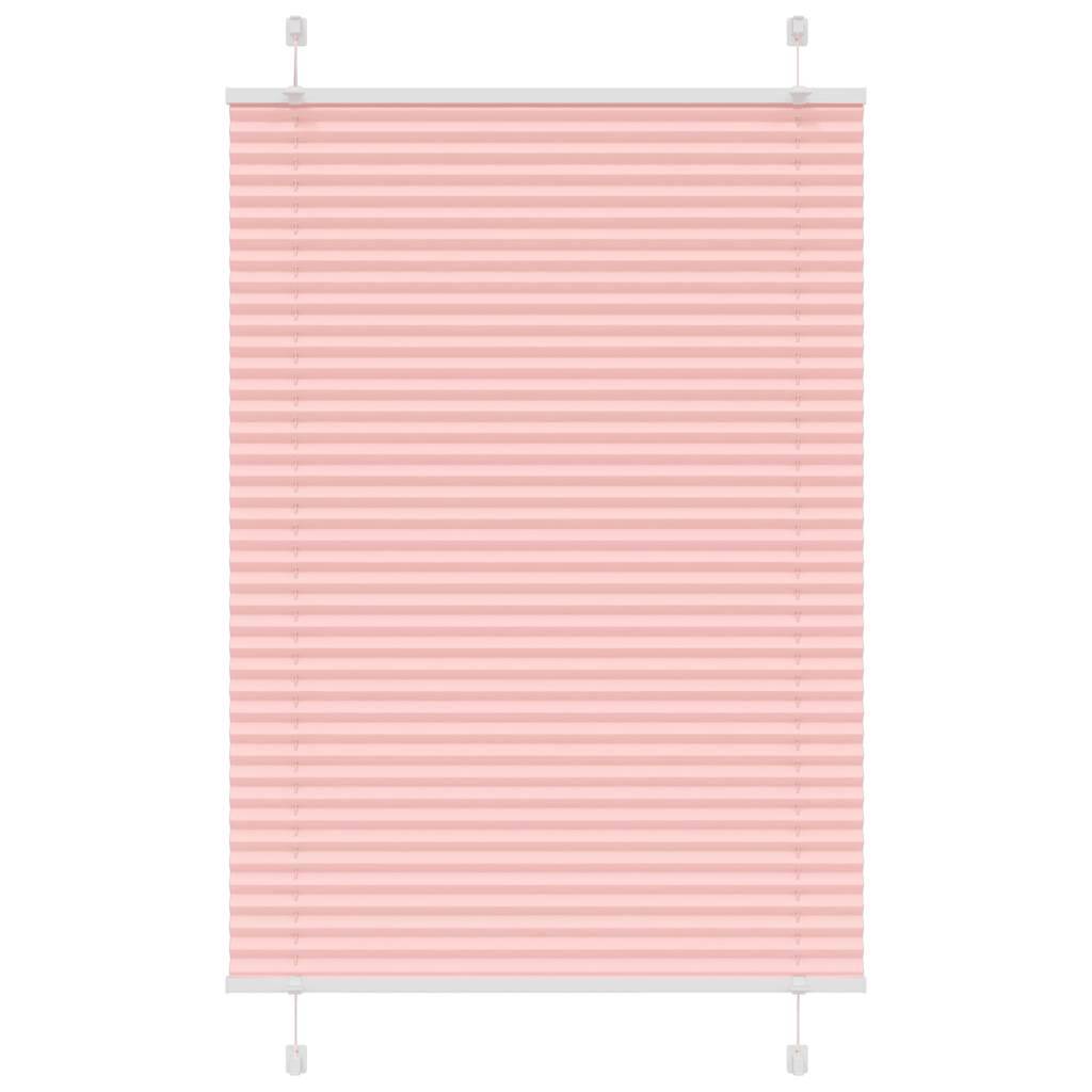 vidaXL Plissee Rosa 100x150 cm Stoffbreite 99,4 cm Polyester