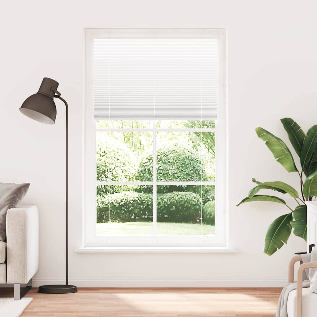 vidaXL Plissee Weiß 120x200 cm Stoffbreite 119,4 cm Polyester