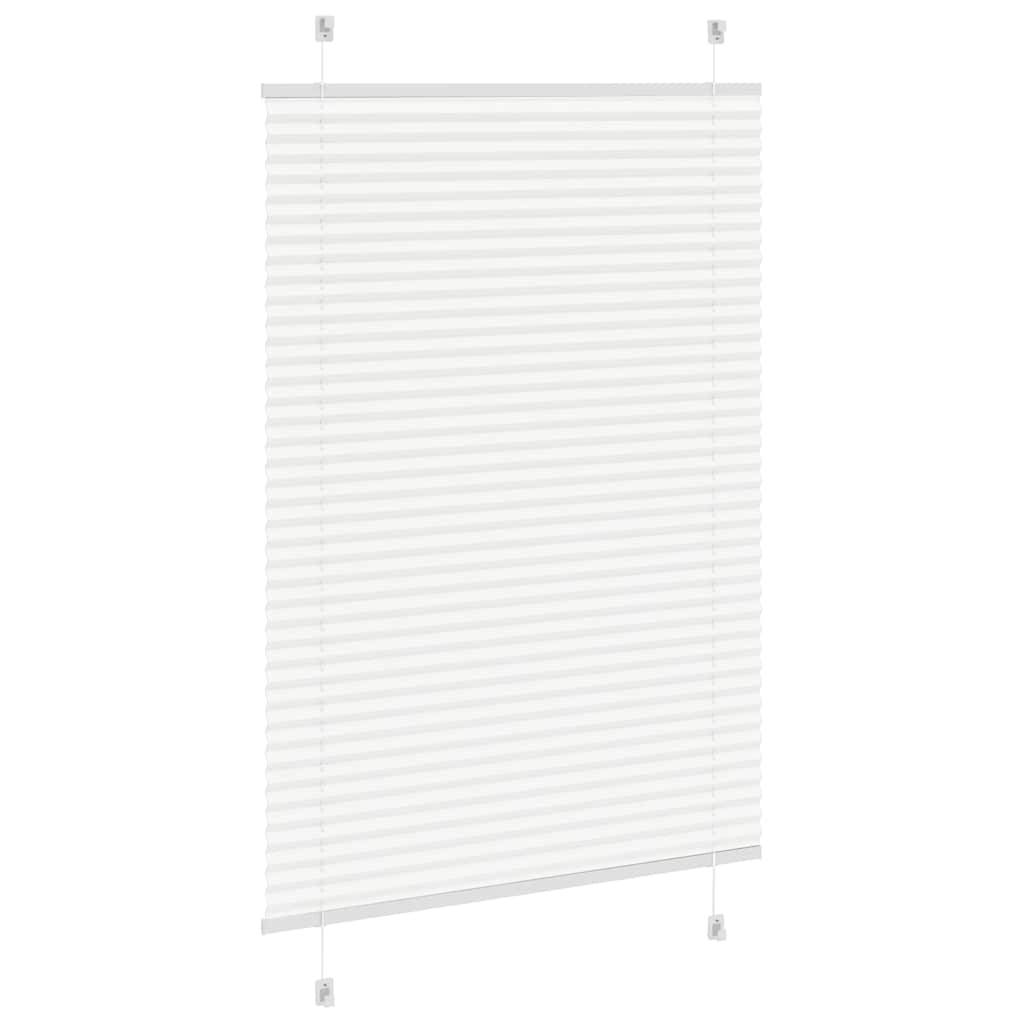 vidaXL Plissee Weiß 95x150 cm Stoffbreite 94,4 cm Polyester