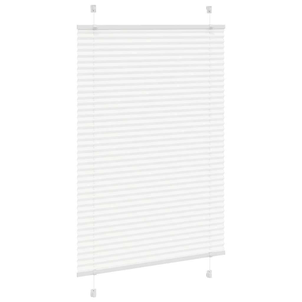 vidaXL Plissee Weiß 95x150 cm Stoffbreite 94,4 cm Polyester