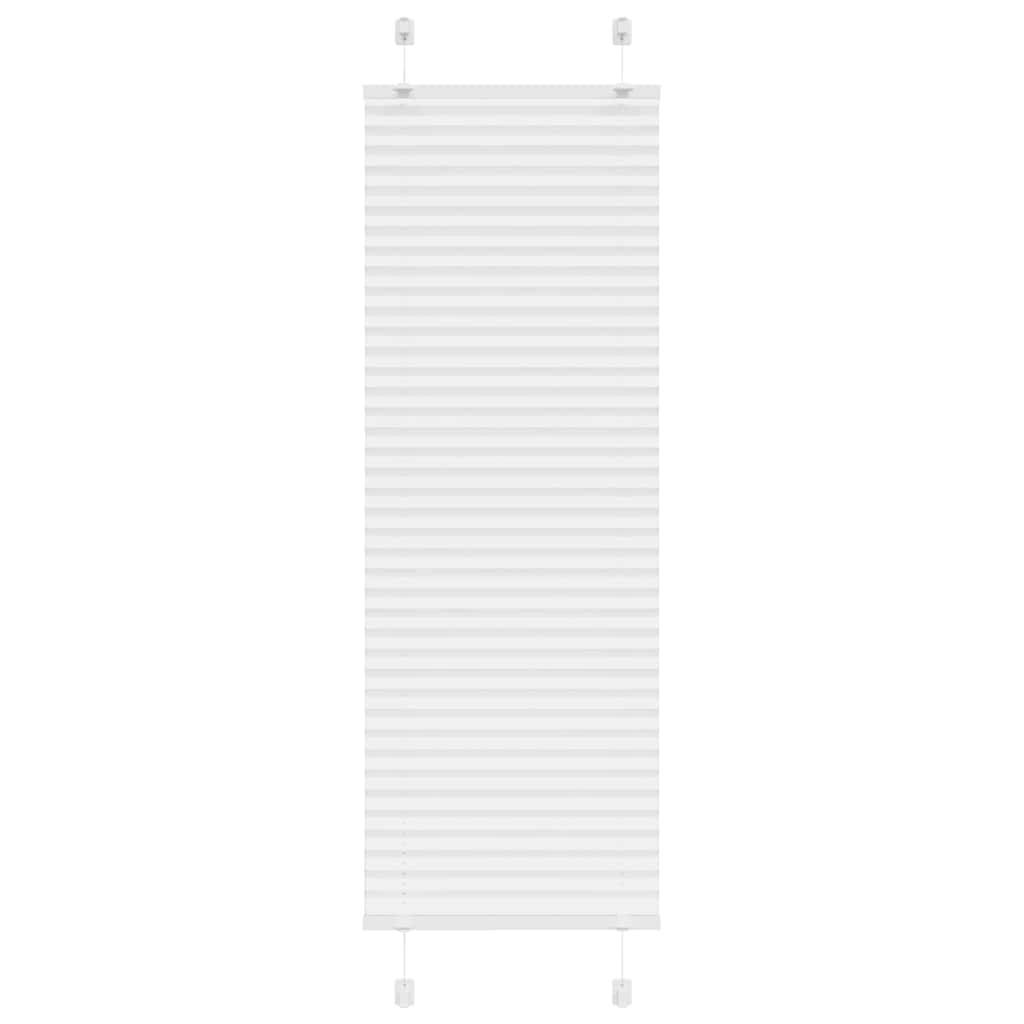 vidaXL Plissee Weiß 50x100 cm Stoffbreite 49,4 cm Polyester
