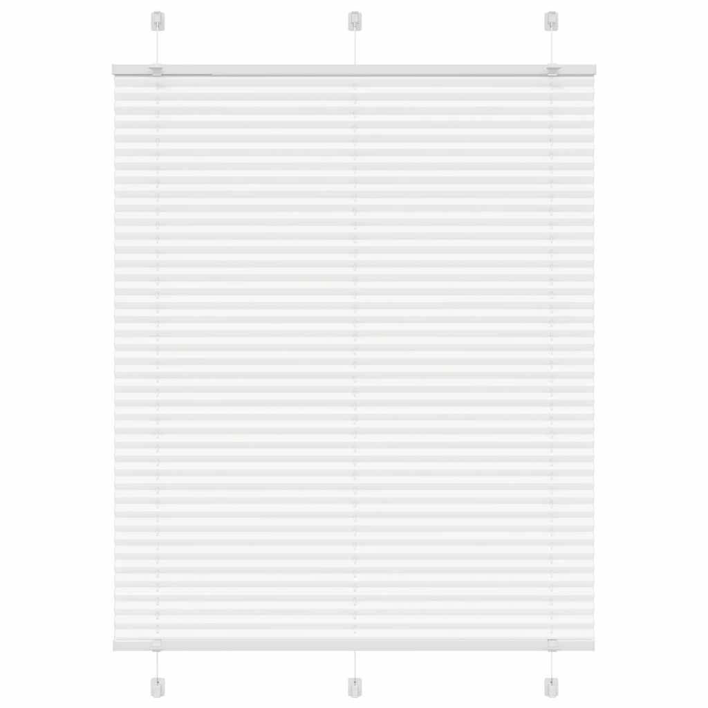 vidaXL Plissee Weiß 105x100 cm Stoffbreite 104,4 cm Polyester