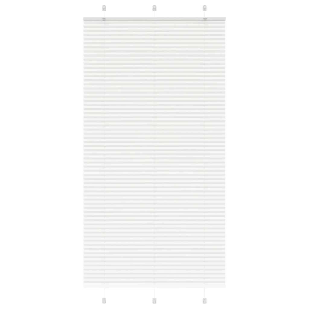 vidaXL Plissee Weiß 105x200 cm Stoffbreite 104,4 cm Polyester