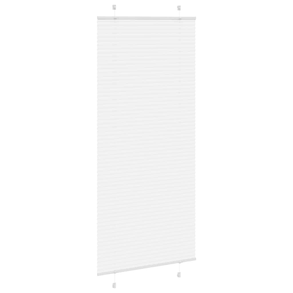vidaXL Plissee Weiß 100x200 cm Stoffbreite 99,4 cm Polyester
