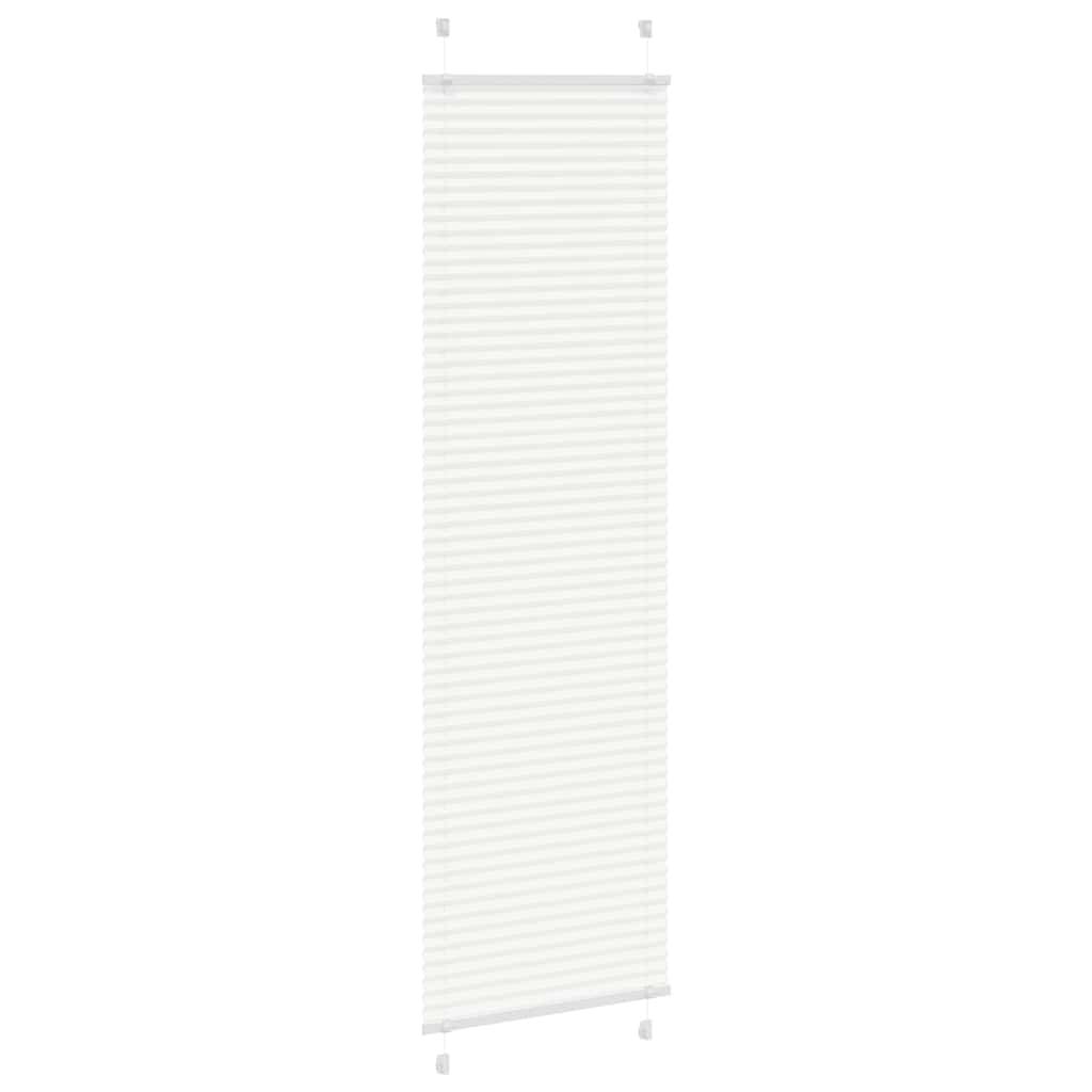 vidaXL Plissee Weiß 60x200 cm Stoffbreite 59,4 cm Polyester