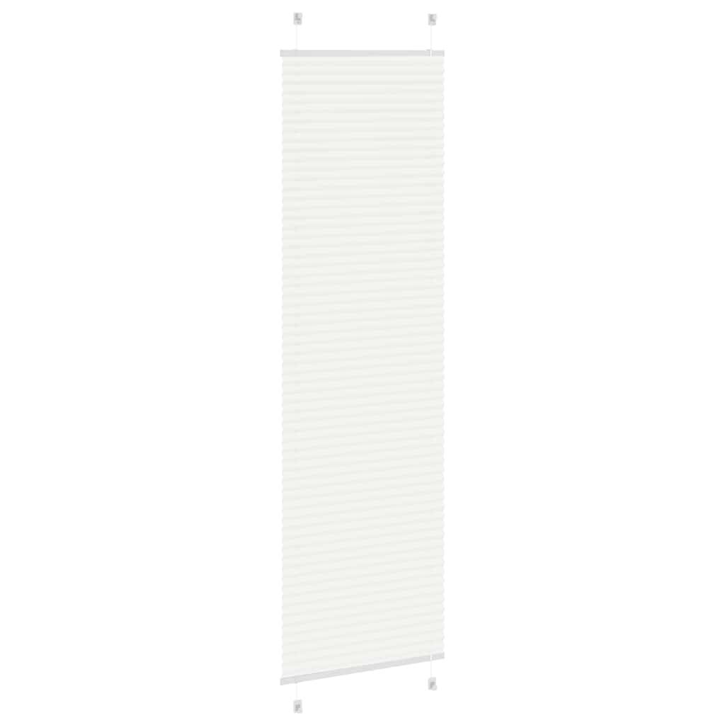 vidaXL Plissee Weiß 60x200 cm Stoffbreite 59,4 cm Polyester