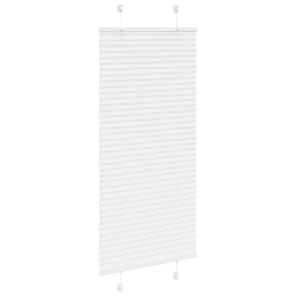 vidaXL Plissee Weiß 60x100 cm Stoffbreite 59,4 cm Polyester