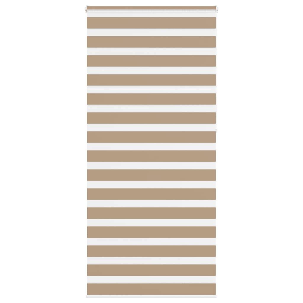 vidaXL Zebrarollo Sandbraun 95x230 cm Stoffbreite 90,9 cm Polyester