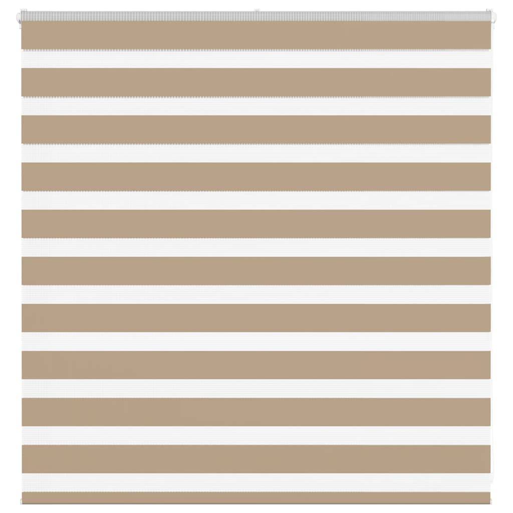 vidaXL Zebrarollo Sandbraun 145x100 cm Stoffbreite 140,9 cm Polyester