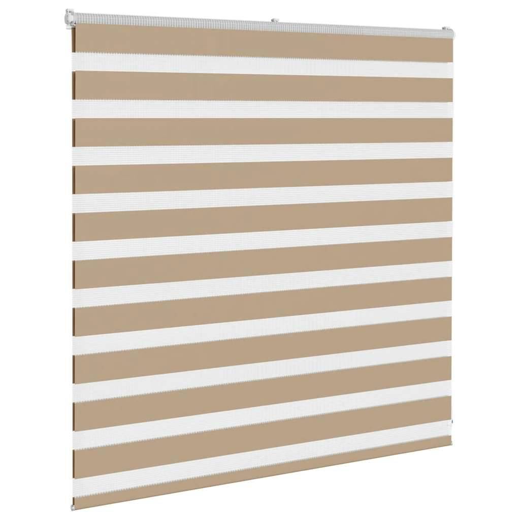 vidaXL Zebrarollo Sandbraun 140x100 cm Stoffbreite 135,9 cm Polyester