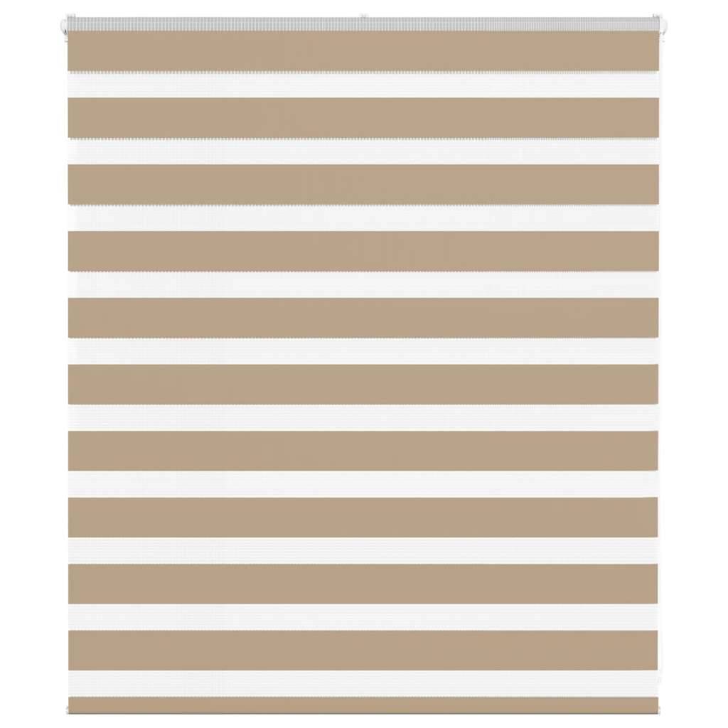 vidaXL Zebrarollo Sandbraun 125x100 cm Stoffbreite 120,9 cm Polyester