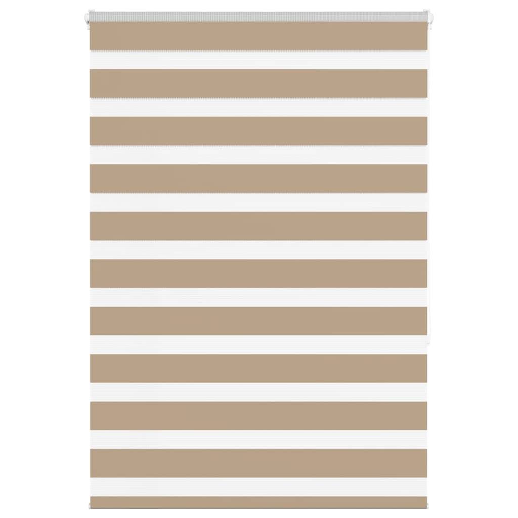 vidaXL Zebrarollo Sandbraun 115x150 cm Stoffbreite 110,9 cm Polyester