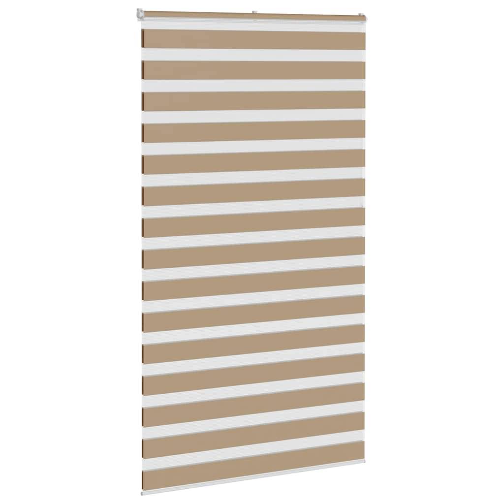vidaXL Zebrarollo Sandbraun 120x200 cm Stoffbreite 115,9 cm Polyester