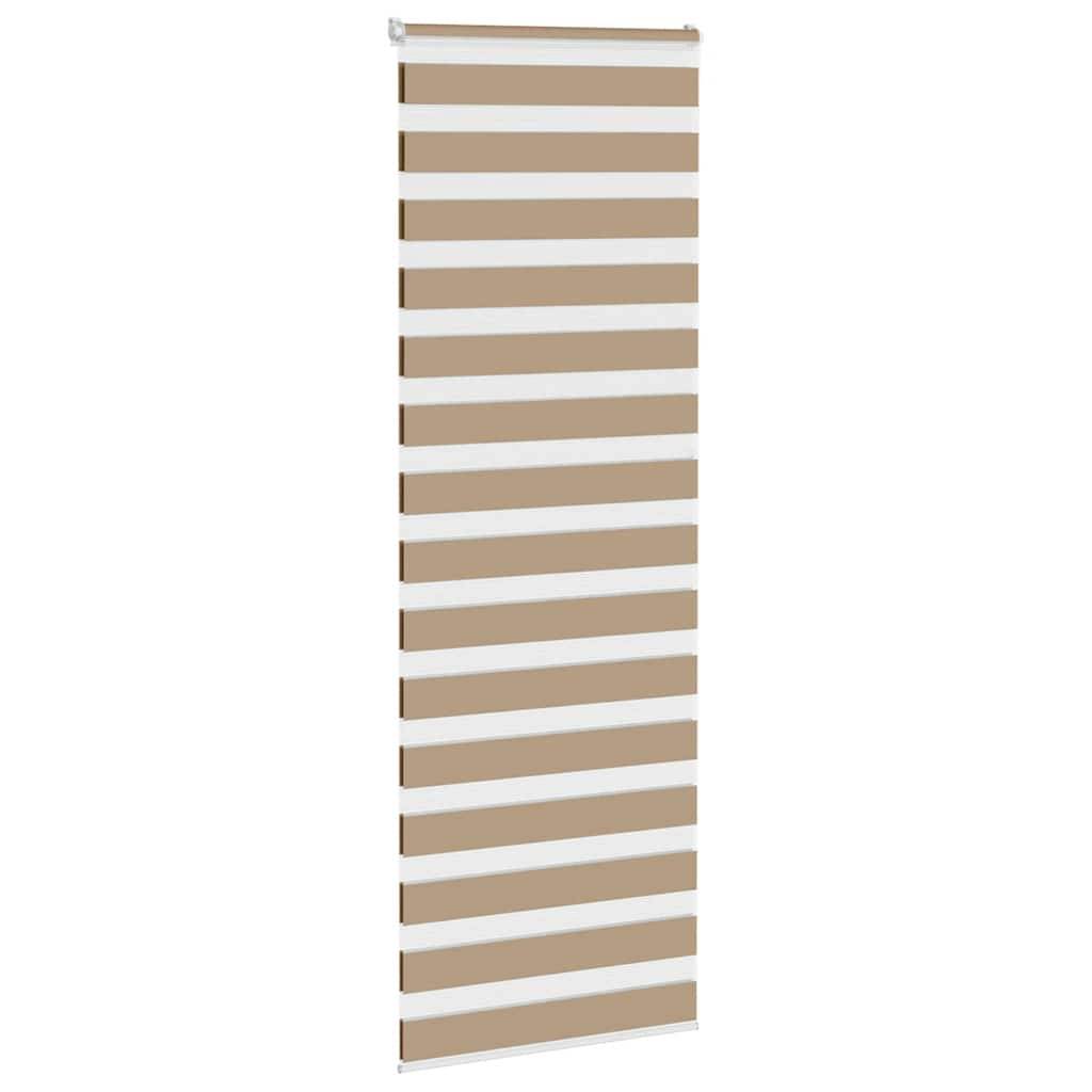 vidaXL Zebrarollo Sandbraun 70x230 cm Stoffbreite 65,9 cm Polyester