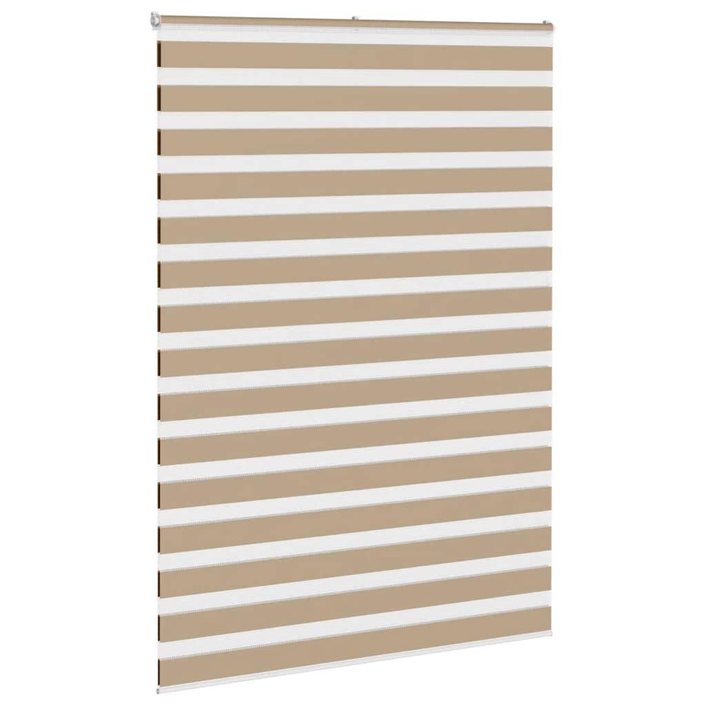 vidaXL Zebrarollo Sandbraun 155x230 cm Stoffbreite 150,9 cm Polyester