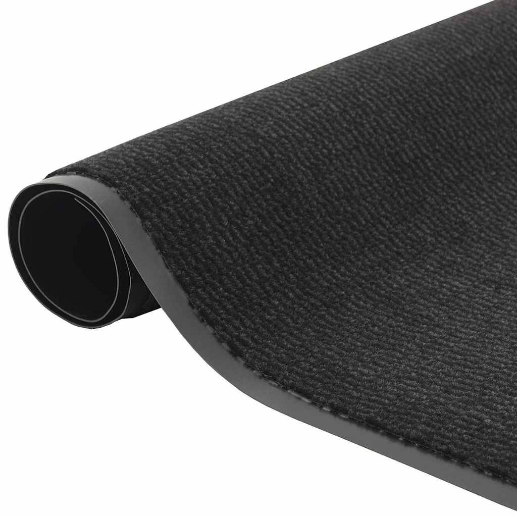 vidaXL Fußmatte Schwarz 115x400 cm