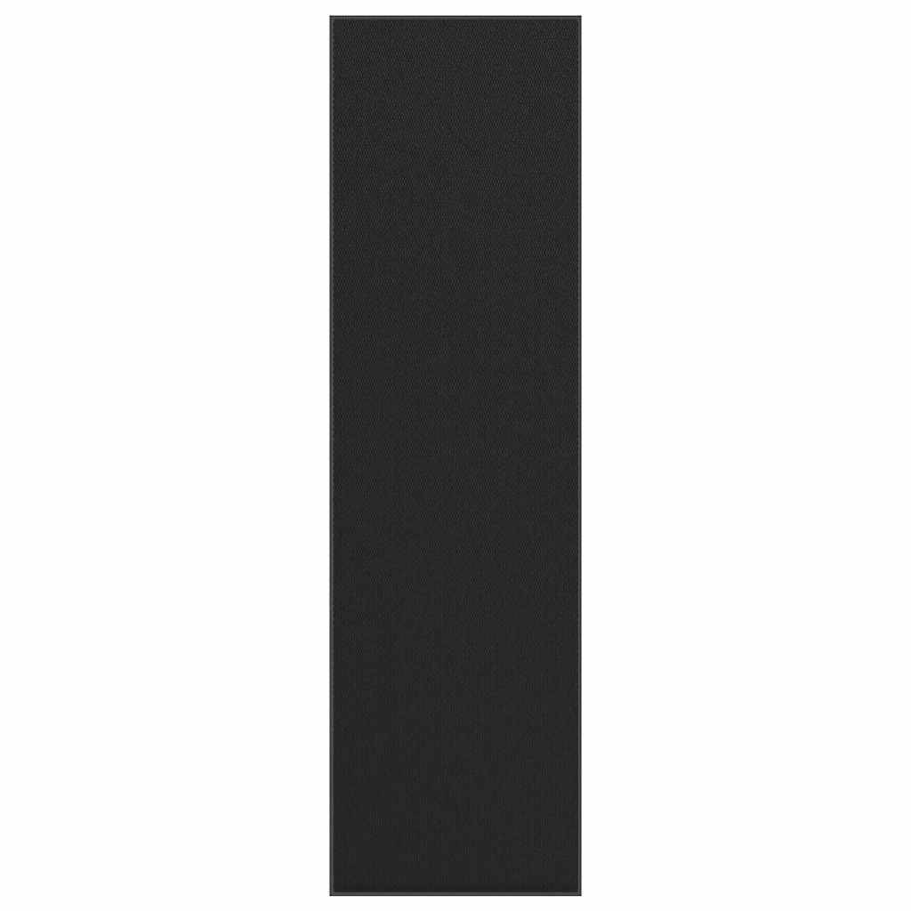 vidaXL Fußmatte Schwarz 115x400 cm