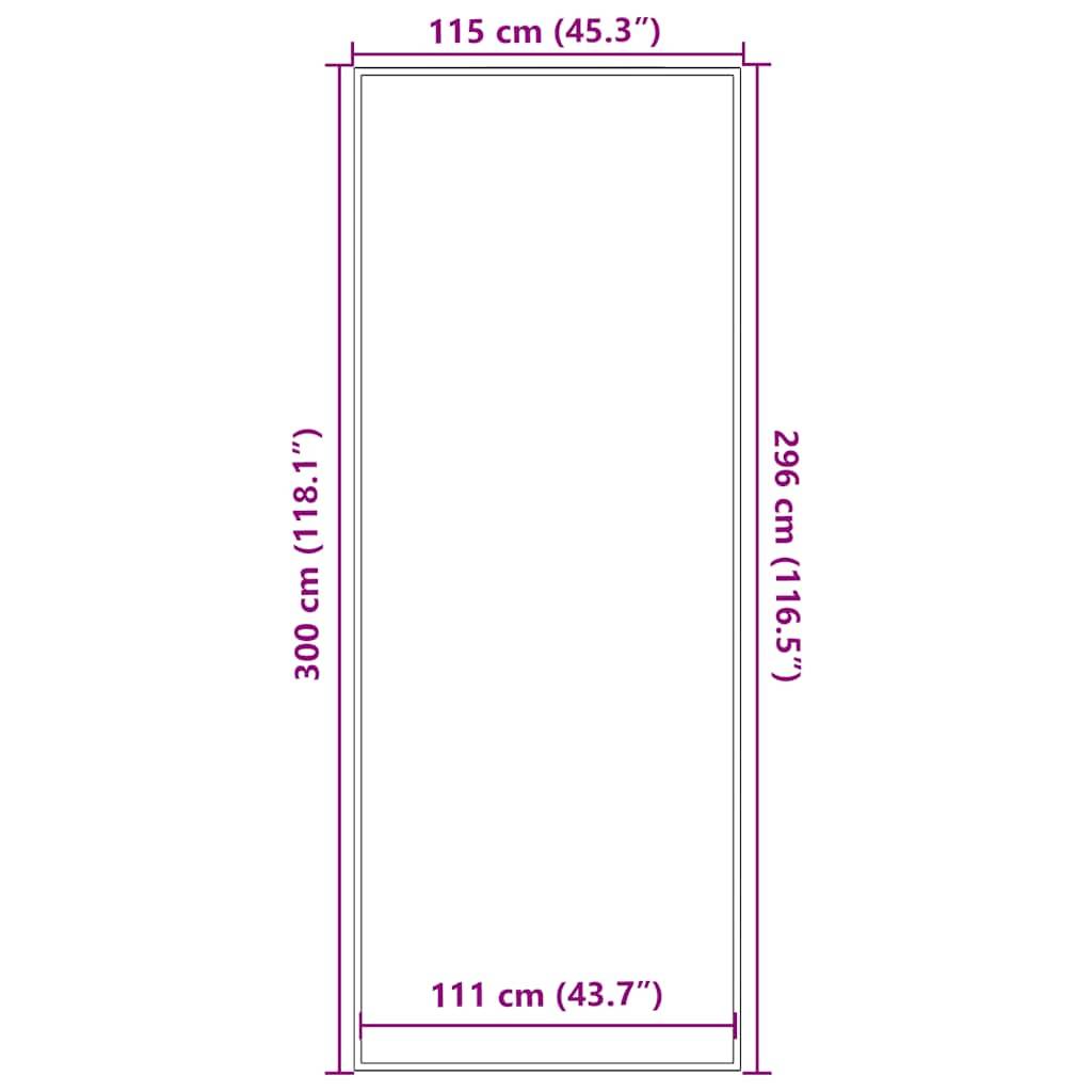 vidaXL Fußmatte Anthrazit 115x300 cm