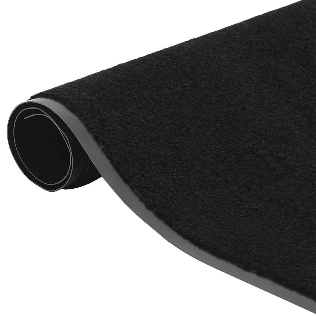 vidaXL Fußmatte Schwarz 115x500 cm