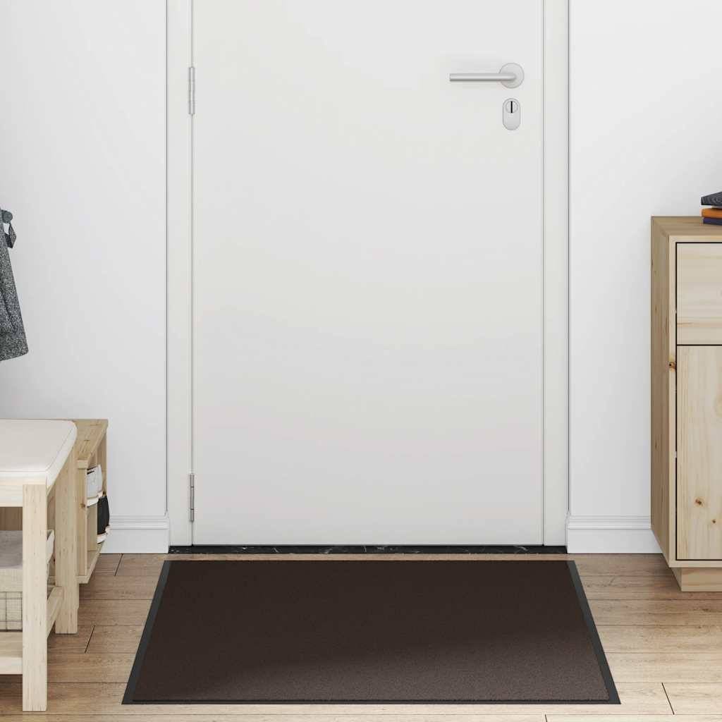 vidaXL Fußmatte Braun 90x150 cm