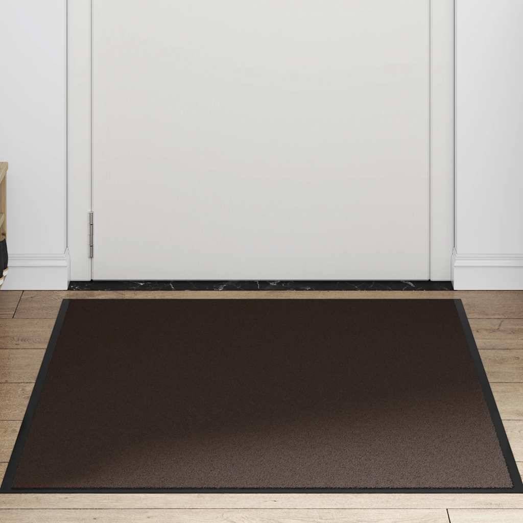 vidaXL Fußmatte Braun 90x150 cm