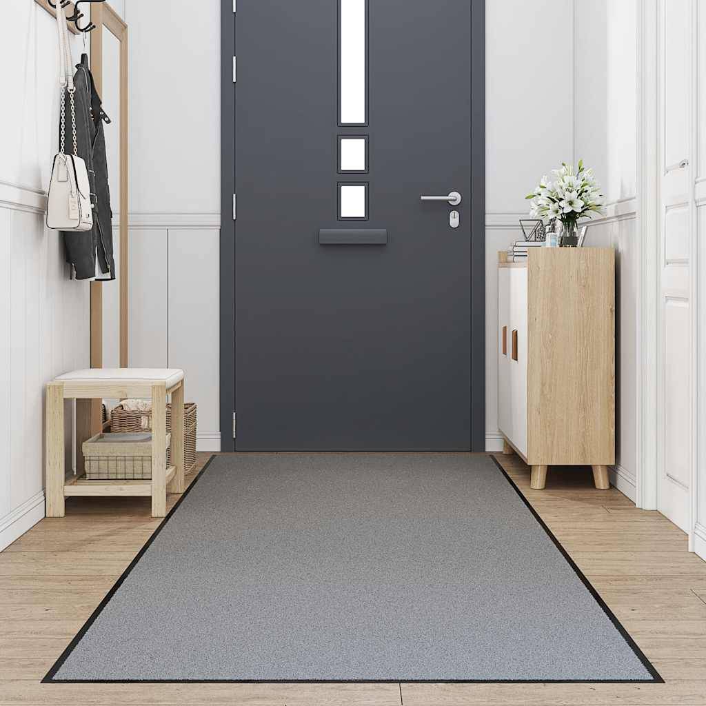 vidaXL Fußmatte Grau 115x400 cm
