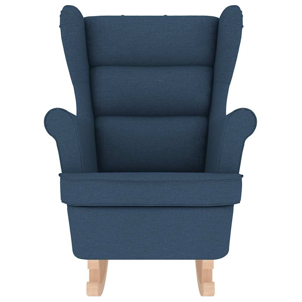 vidaXL Schaukelsessel Blau 74x90x102 cm Stoff