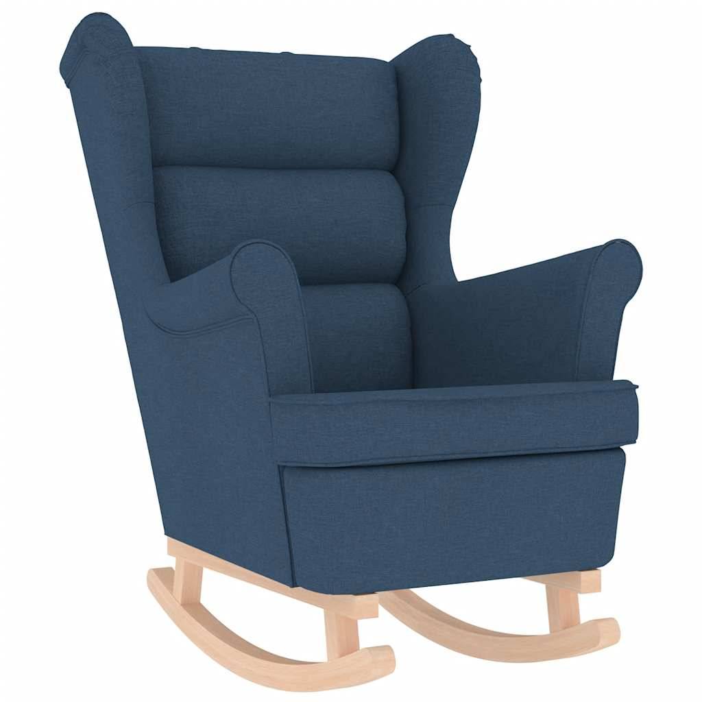 vidaXL Schaukelsessel Blau 74x90x102 cm Stoff