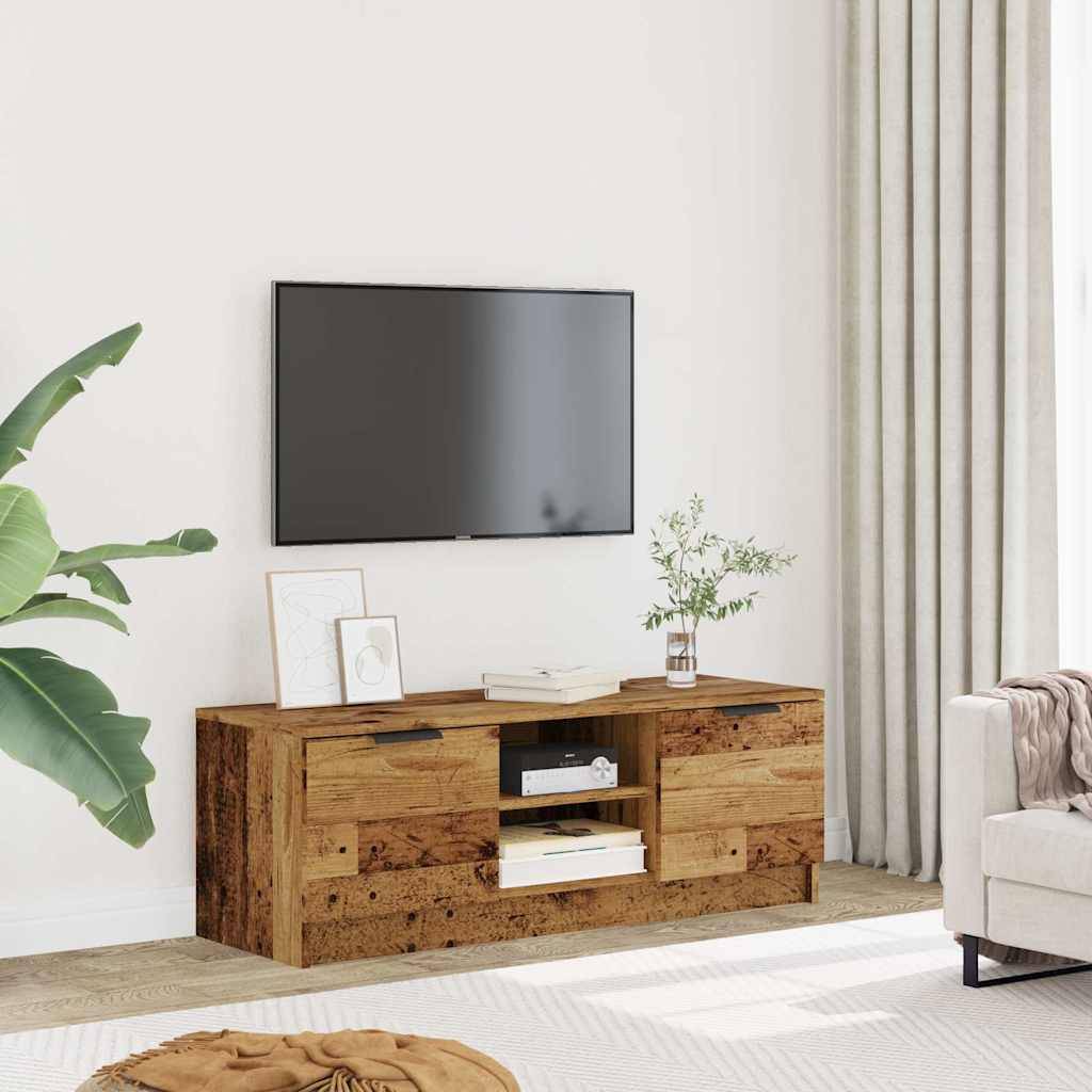 vidaXL TV-Schrank Altholz-Optik 102x35x36,5 cm Holzwerkstoff