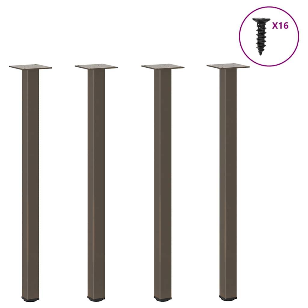 vidaXL Konsolentischbeine 4 Stk. Naturstahl 72-74 cm Stahl