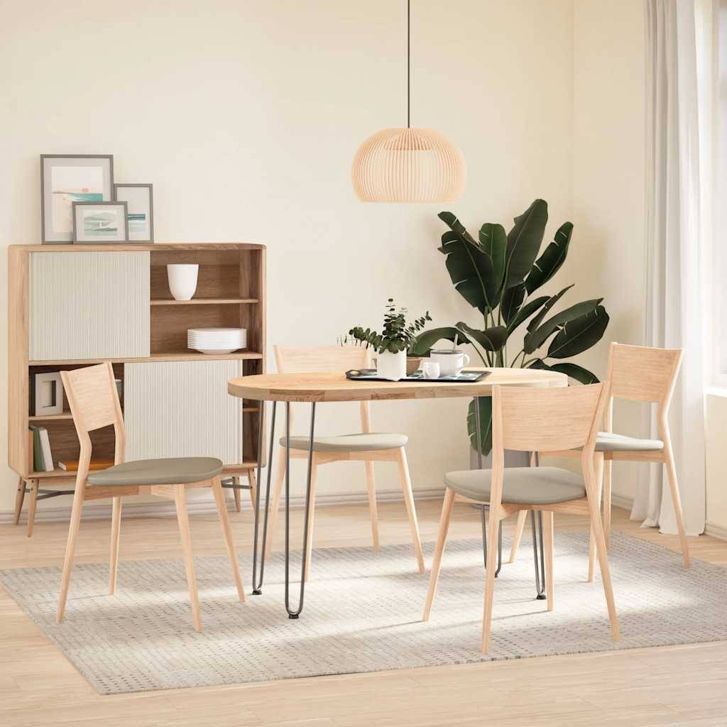 vidaXL Haarnadelbeine für Konsolentische 4 Stk. Naturstahl 72 cm Massivstahl