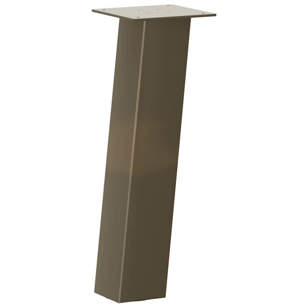 vidaXL Couchtischbeine 4 Stk. Naturstahl 42 cm Stahl