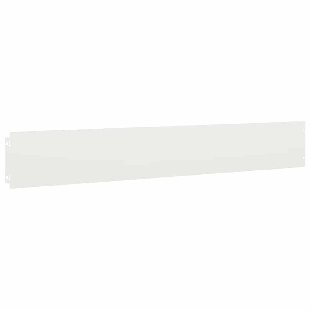 vidaXL Rasenkanten 10 Stk. Weiß 15x103 cm Kaltgewalzter Stahl