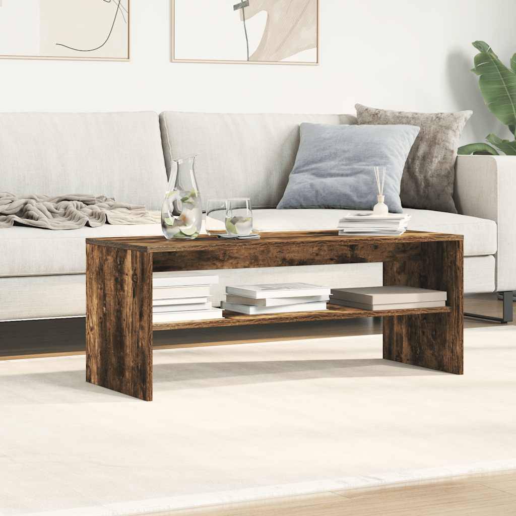 vidaXL TV-Schrank Räuchereiche 100x40x40 cm Holzwerkstoff