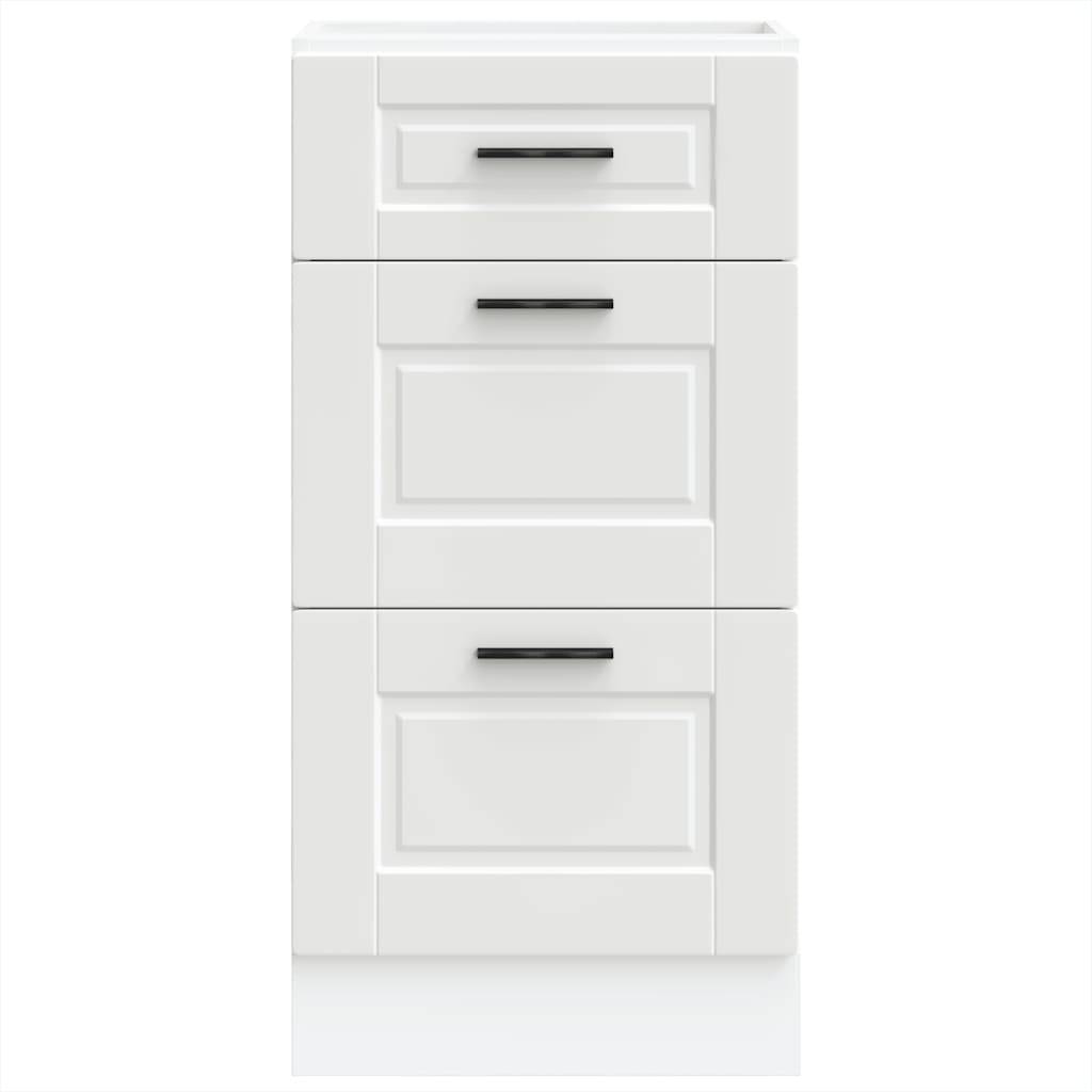 vidaXL Küchenunterschrank Porto Weiß Holzwerkstoff