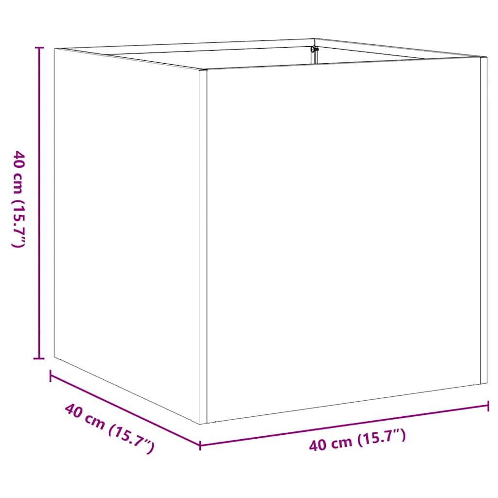 vidaXL Pflanzkübel Rostig 40x40x40 cm Wetterfester Stahl