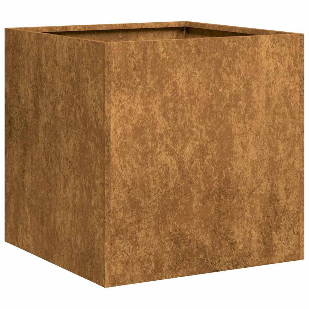 vidaXL Pflanzkübel Rostig 40x40x40 cm Wetterfester Stahl