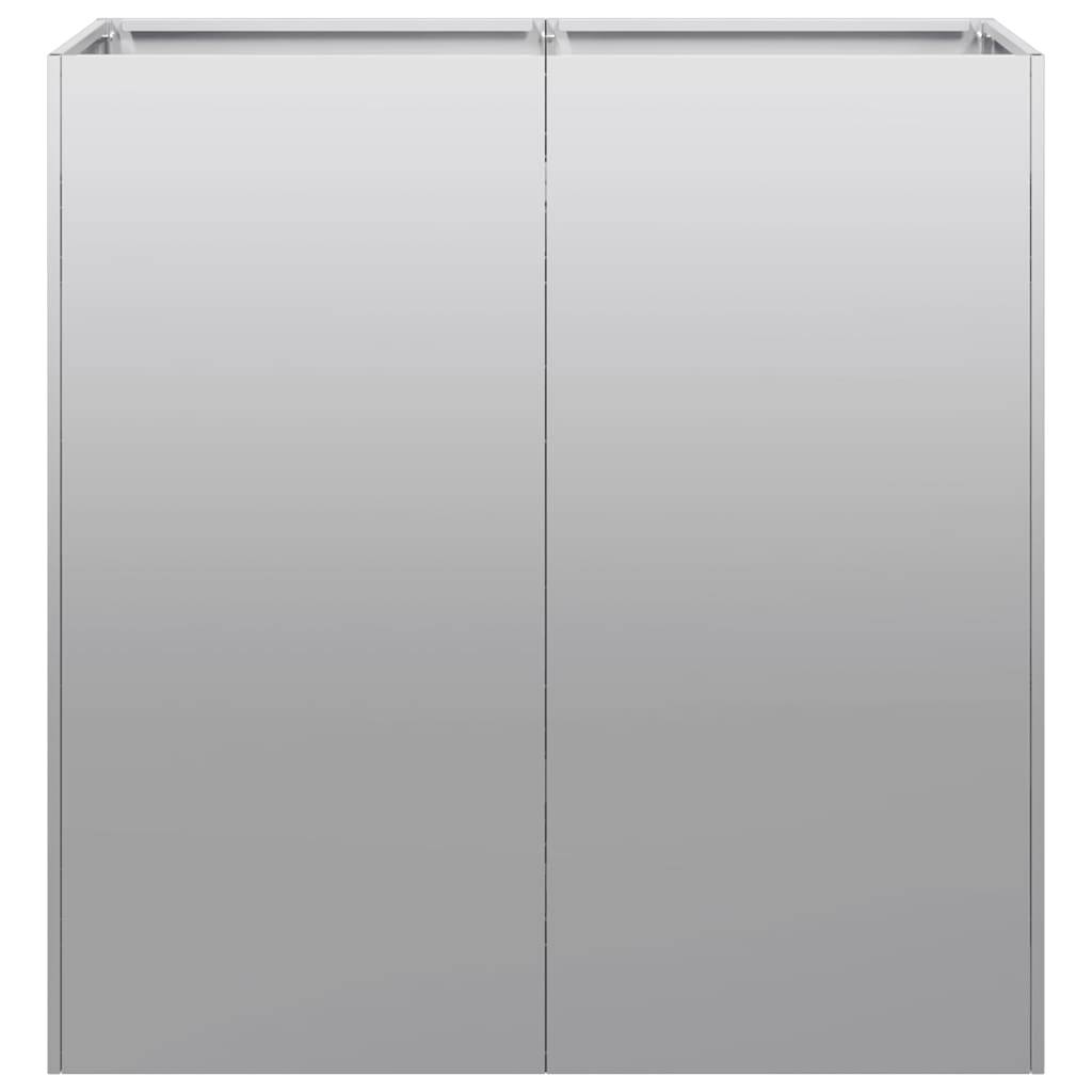 vidaXL Pflanzkübel 80x40x80 cm Verzinkter Stahl