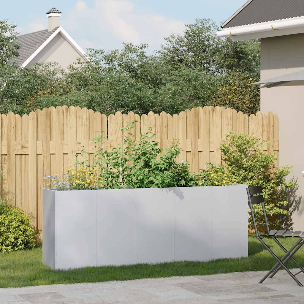 vidaXL Pflanzkübel 200x40x80 cm Verzinkter Stahl