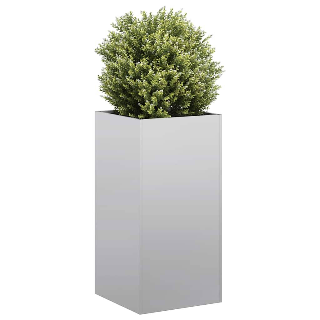 vidaXL Pflanzkübel 40x40x80 cm Verzinkter Stahl
