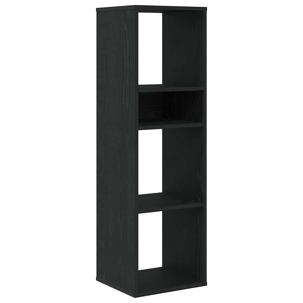 vidaXL Bücherregal Schwarz 34x31x112 cm Holzwerkstoff