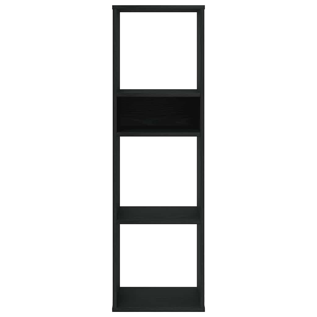 vidaXL Bücherregal Schwarz 34x31x112 cm Holzwerkstoff