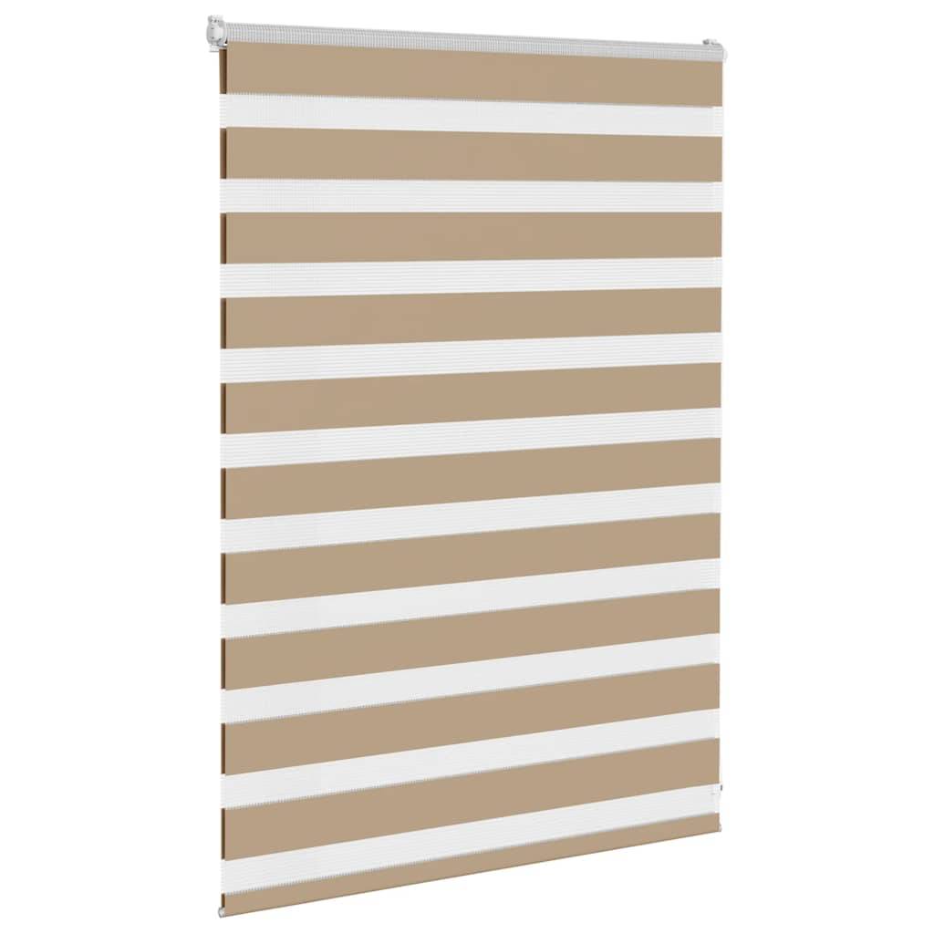 vidaXL Zebrarollo Sandbraun 105x100 cm Stoffbreite 100,9 cm Polyester