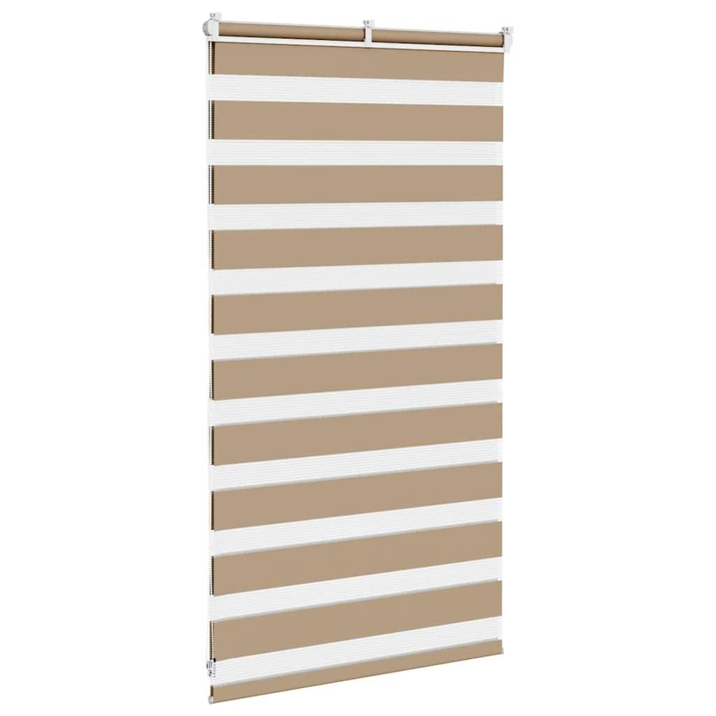 vidaXL Zebrarollo Sandbraun 70x100 cm Stoffbreite 65,9 cm Polyester
